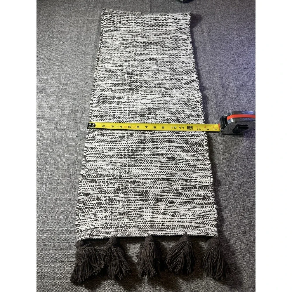 The HOME talk Designer‎ Tablerunner Brown/beige With Tassels 14